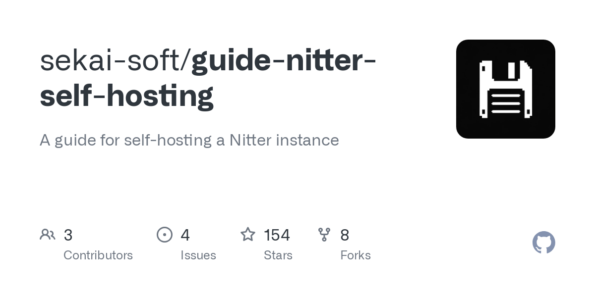 guide nitter self hosting