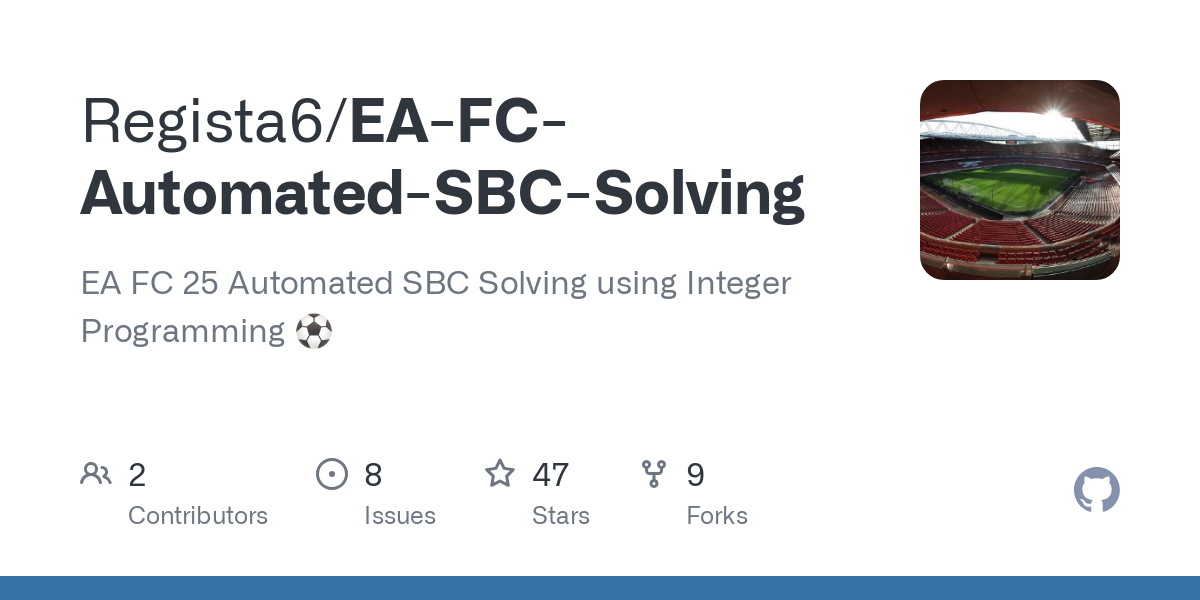 EA FC Automated SBC Solving