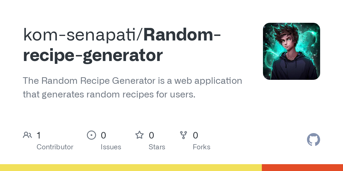 Random recipe generator