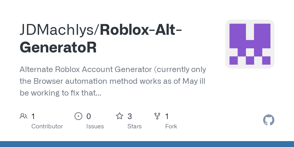 Roblox Alt GeneratoR