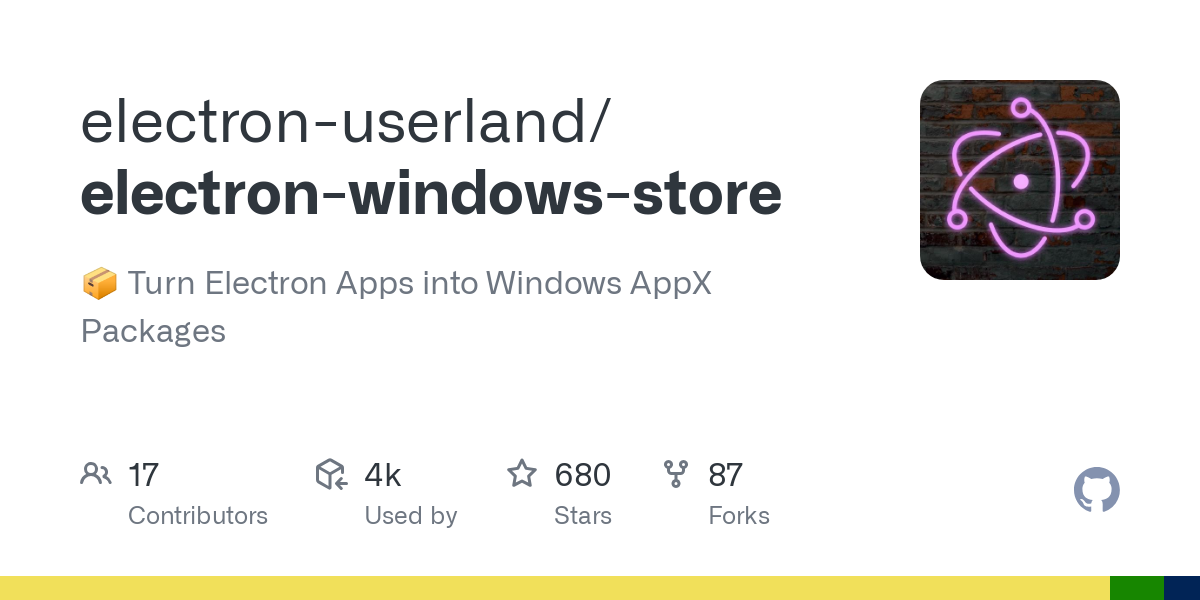 electron windows store