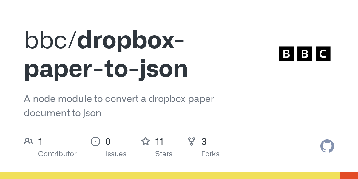 dropbox paper to json