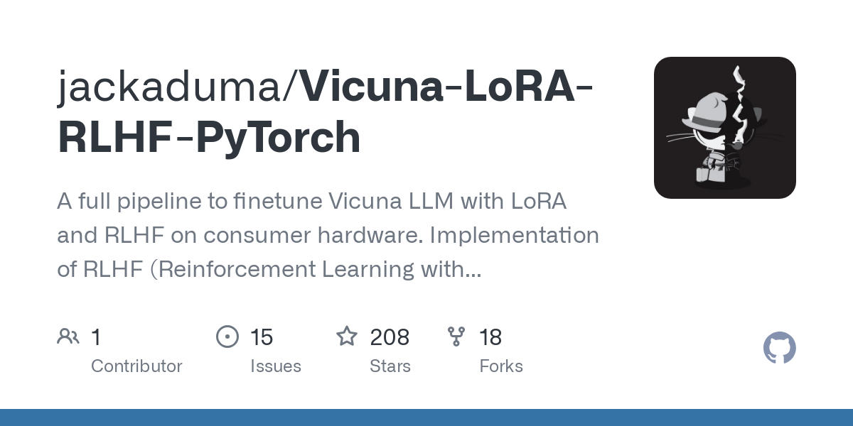 Vicuna LoRA RLHF PyTorch