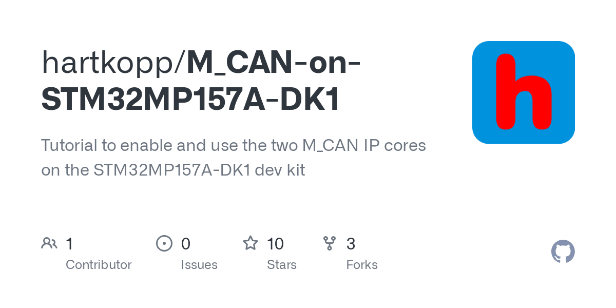 M_CAN on STM32MP157A DK1