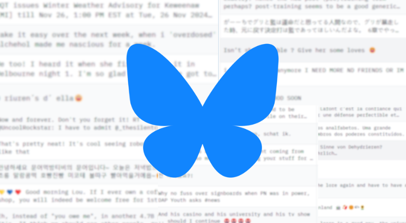 ข้อมูลผู้ใช้โซเชียลมีเดีย Bluesky ถูกคัดลอก: โพสต์สาธารณะหนึ่งล้านโพสต์ถูกใช้สำหรับการฝึกอบรม AI