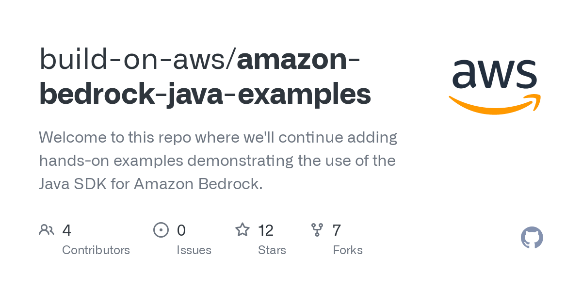 amazon bedrock java examples