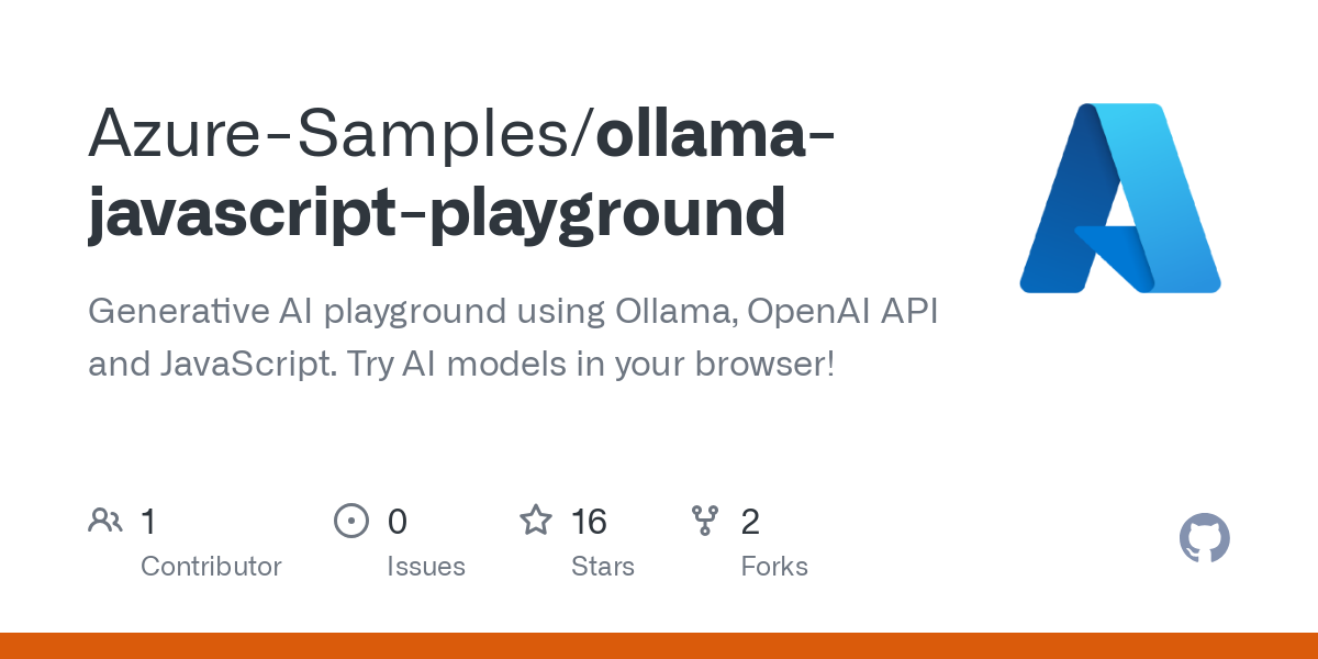 ollama javascript playground