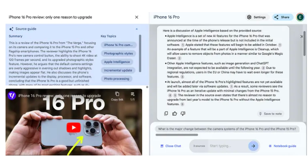 Google NotebookLM เปิดตัวคุณลักษณะใหม่เพื่อสรุปเนื้อหาที่ดีที่สุดของ YouTube อย่างรวดเร็ว
