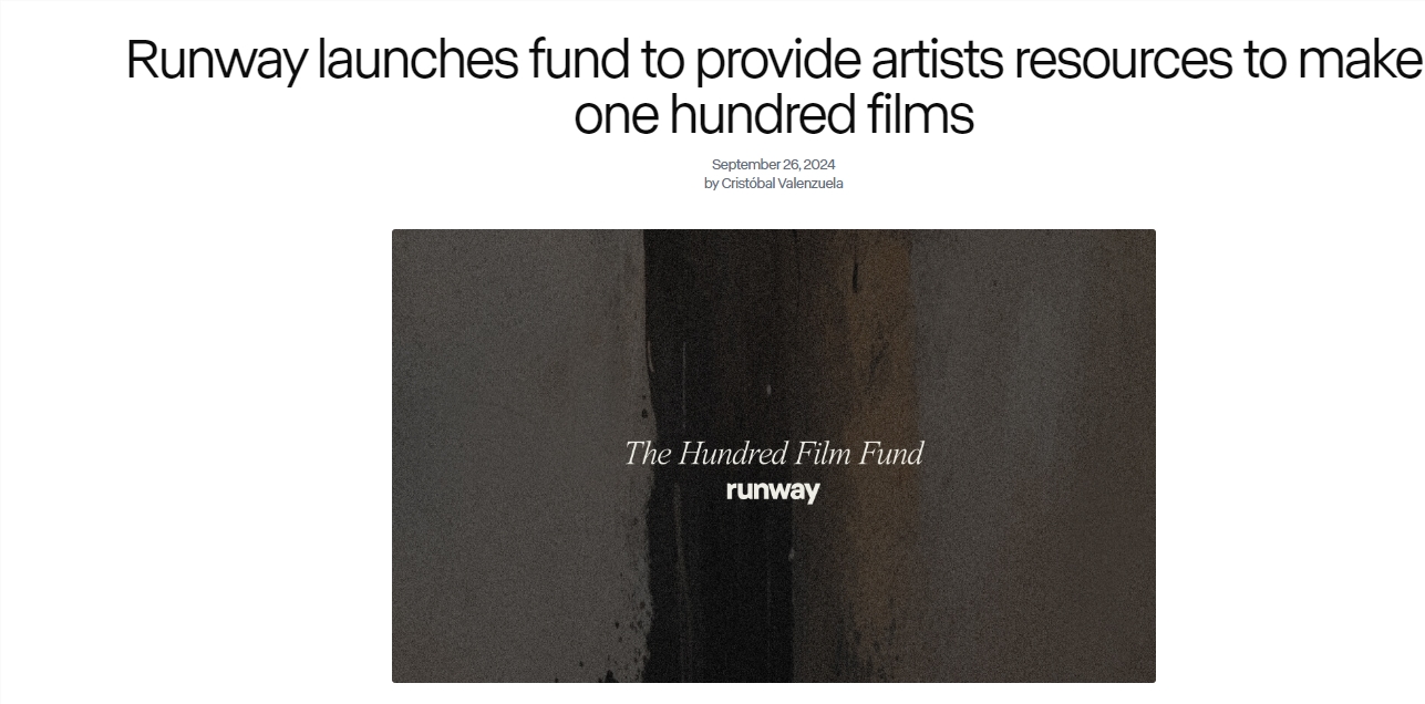 ทางรันเวย์เดินหน้าครั้งใหญ่: ทุ่ม 5 ล้านเพื่อส่งเสริมการสร้างภาพยนตร์ AI 100 เรื่อง