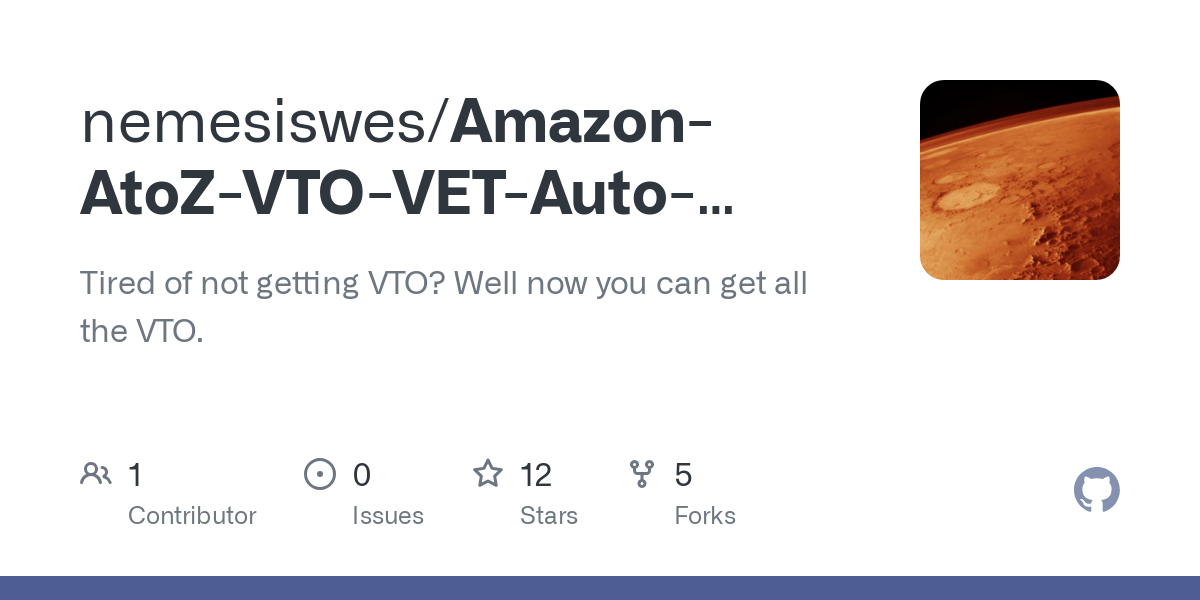 Amazon AtoZ VTO VET Auto Acceptor