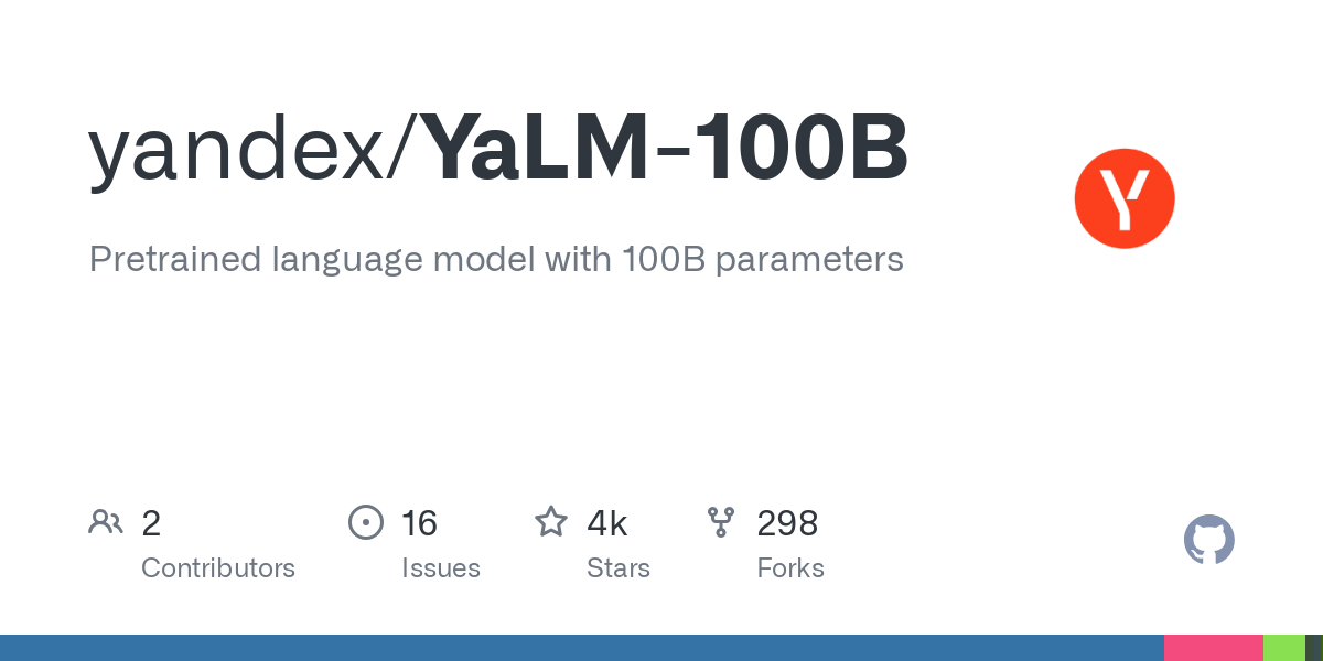 YaLM 100B