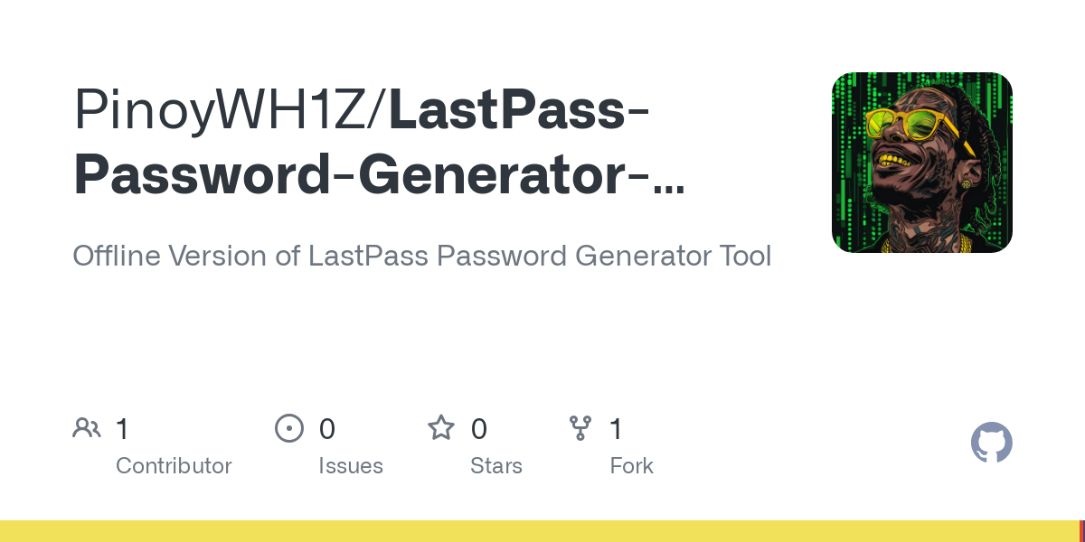 LastPass パスワード ジェネレーター オフライン