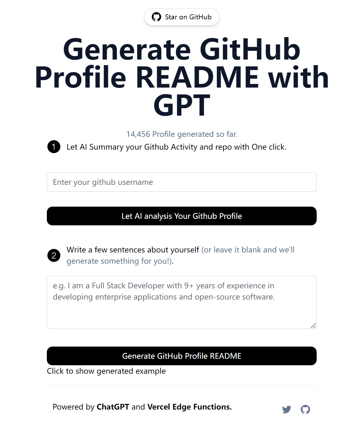 Generator Readme Profil GitHub