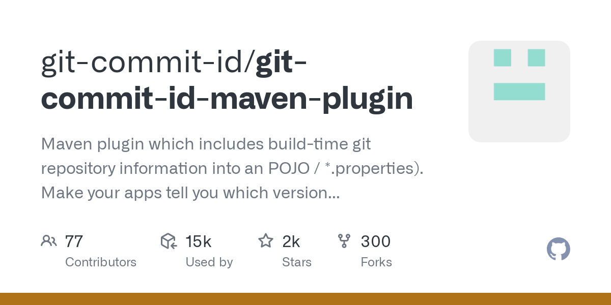 plugin maven de identificação de commit do git