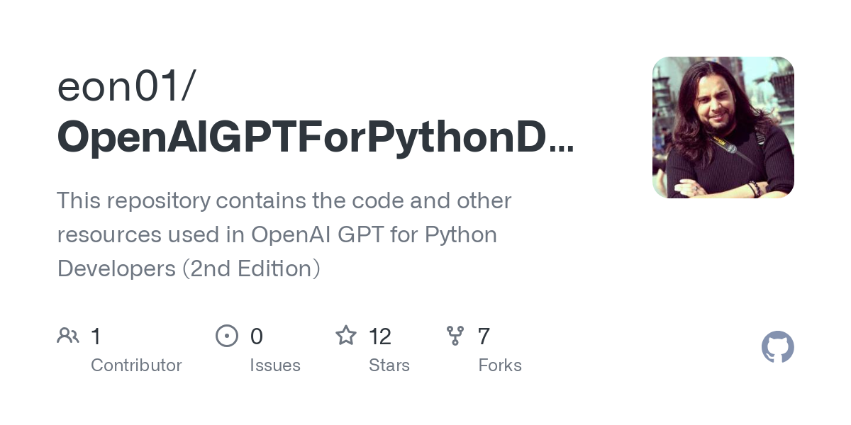 OpenAIGPTForPythonDevelopersFiles