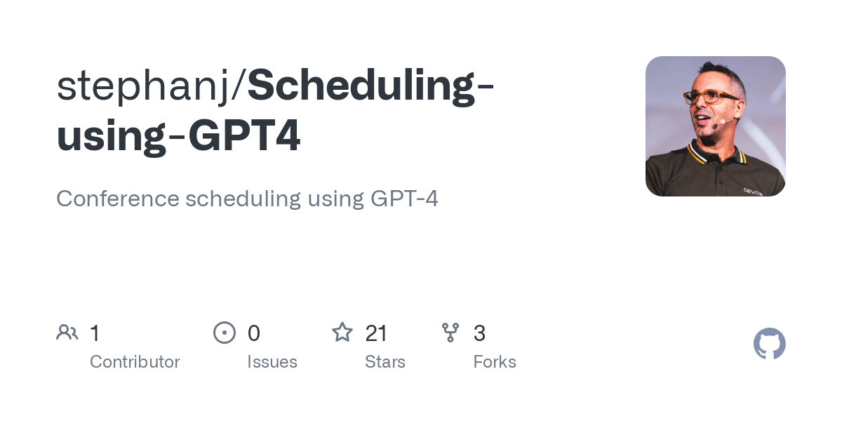 Scheduling using GPT4