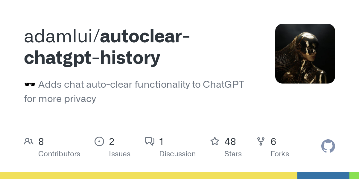 limpar automaticamente o histórico do chatgpt