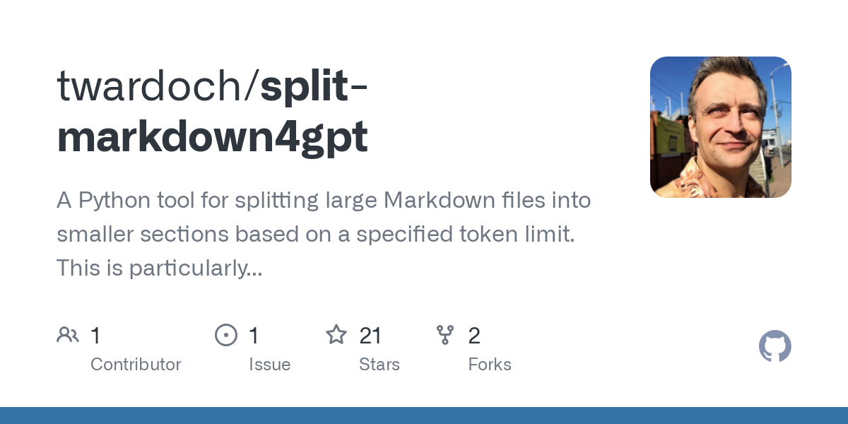 split markdown4gpt