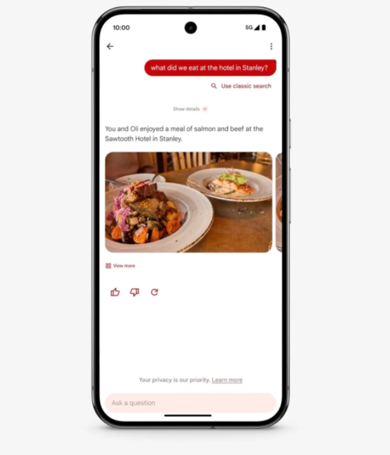 Googleフォト、自然言語で写真をクエリするAI検索機能「Ask Photo」を開始