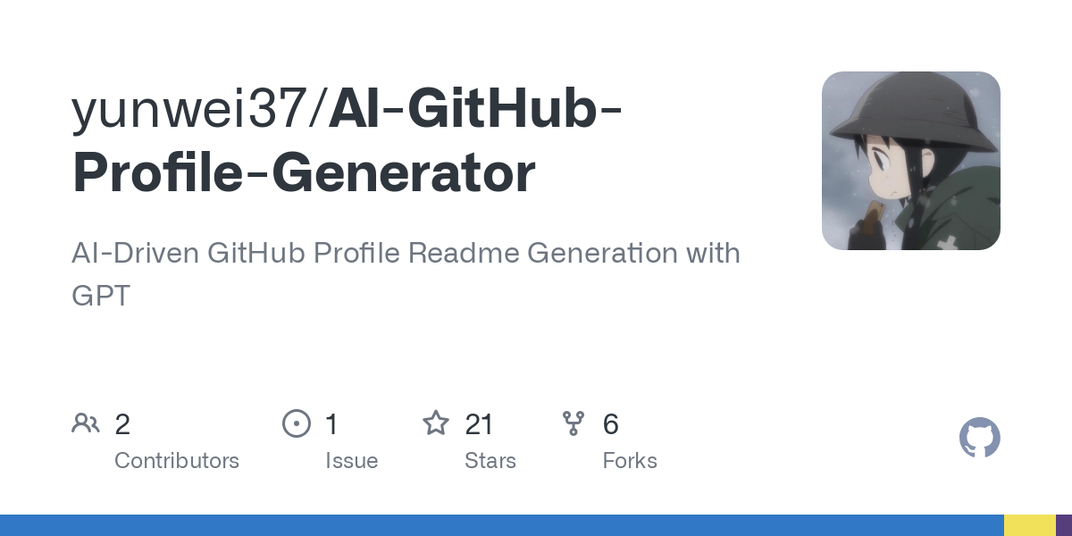 AI GitHub Profile Generator