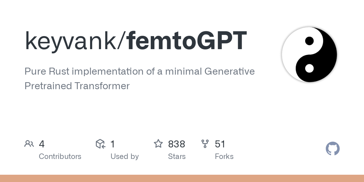 femtoGPT