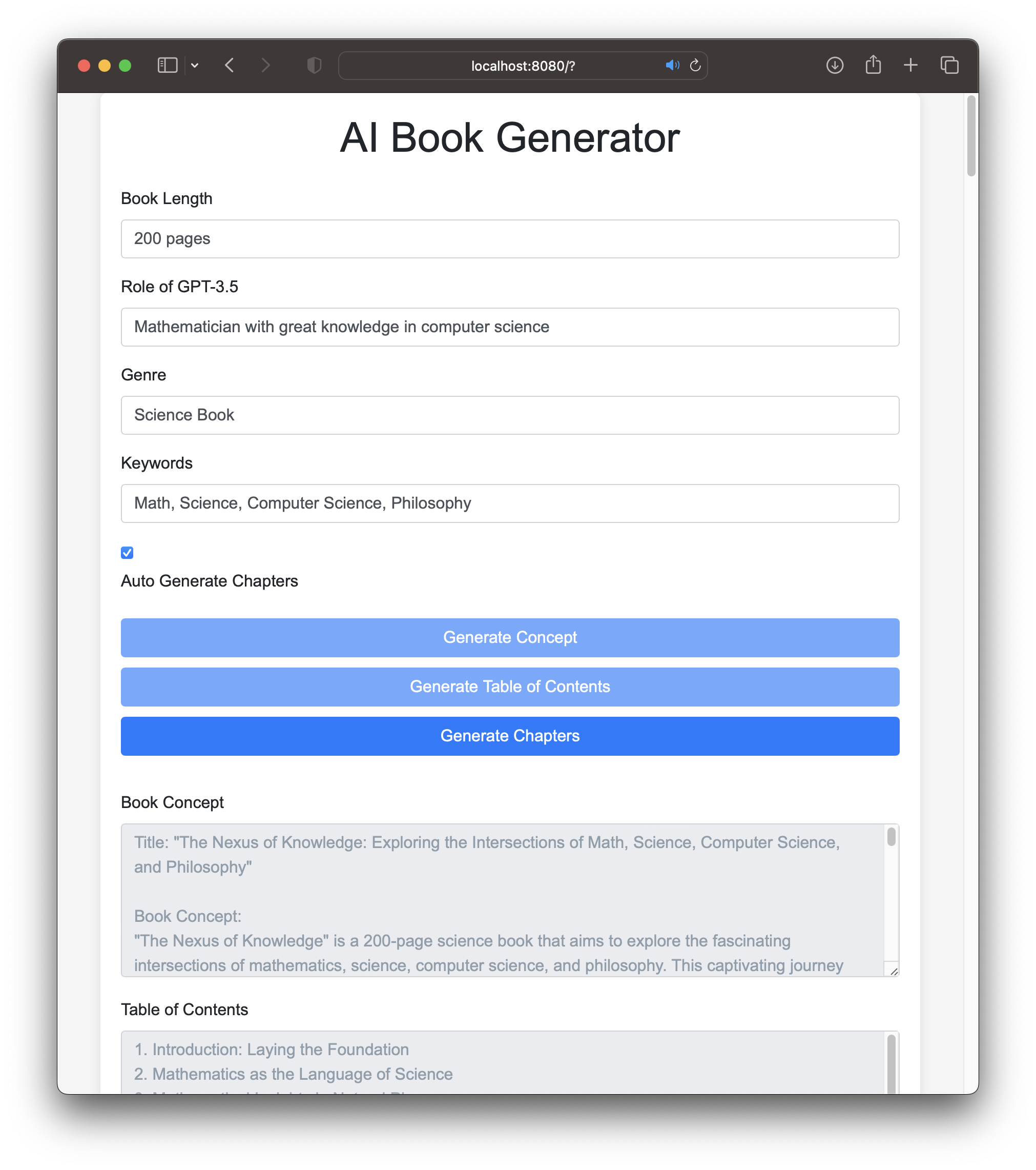 AI Book Generator