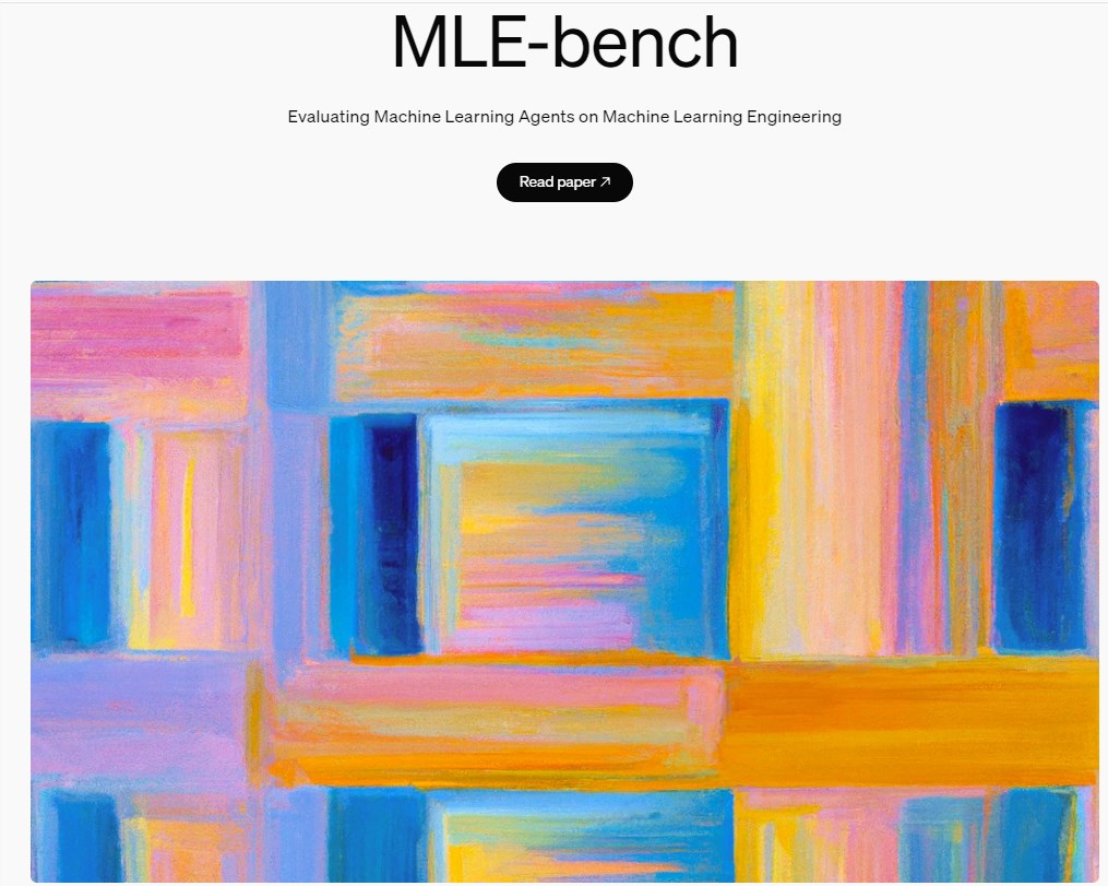 OpenAI releases evaluation set of AI agents: MLE-bench