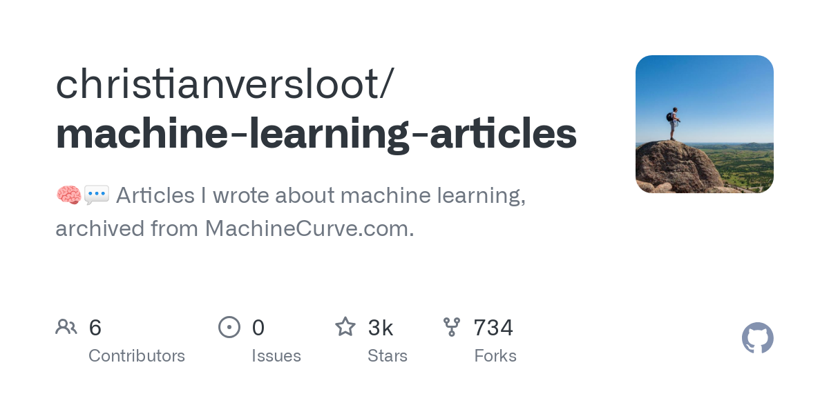 machine learning articles