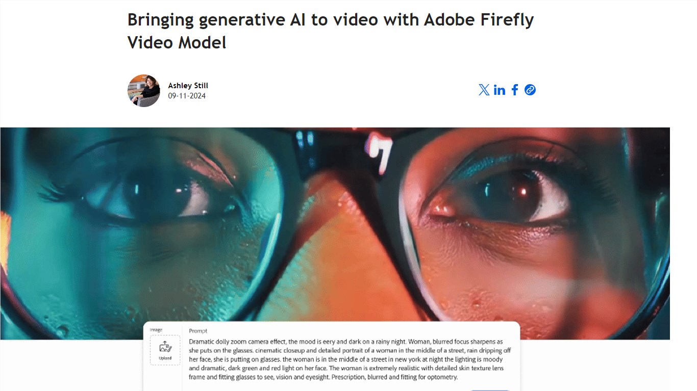 Adobe推出Firefly AI視訊模型，Photoshop 新增多個AI功能