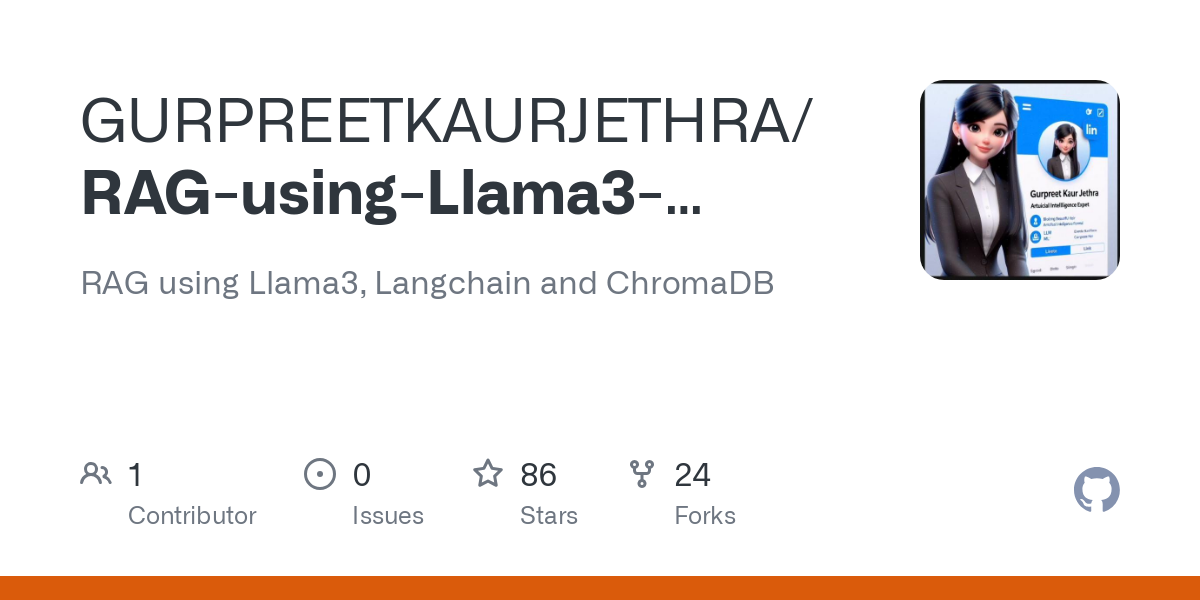 RAG using Llama3 Langchain and ChromaDB