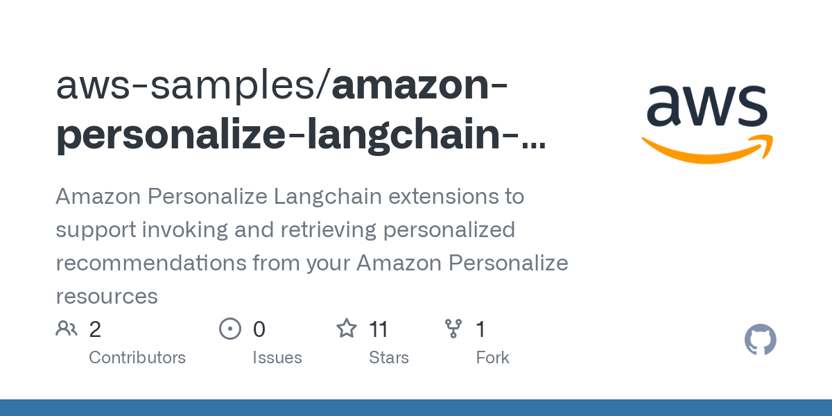 amazon personalize langchain extensions