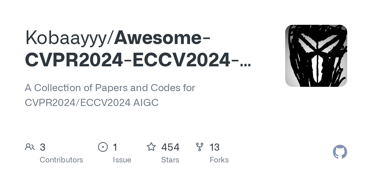 Awesome CVPR2024 ECCV2024 AIGC