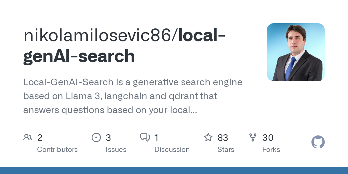 local genAI search