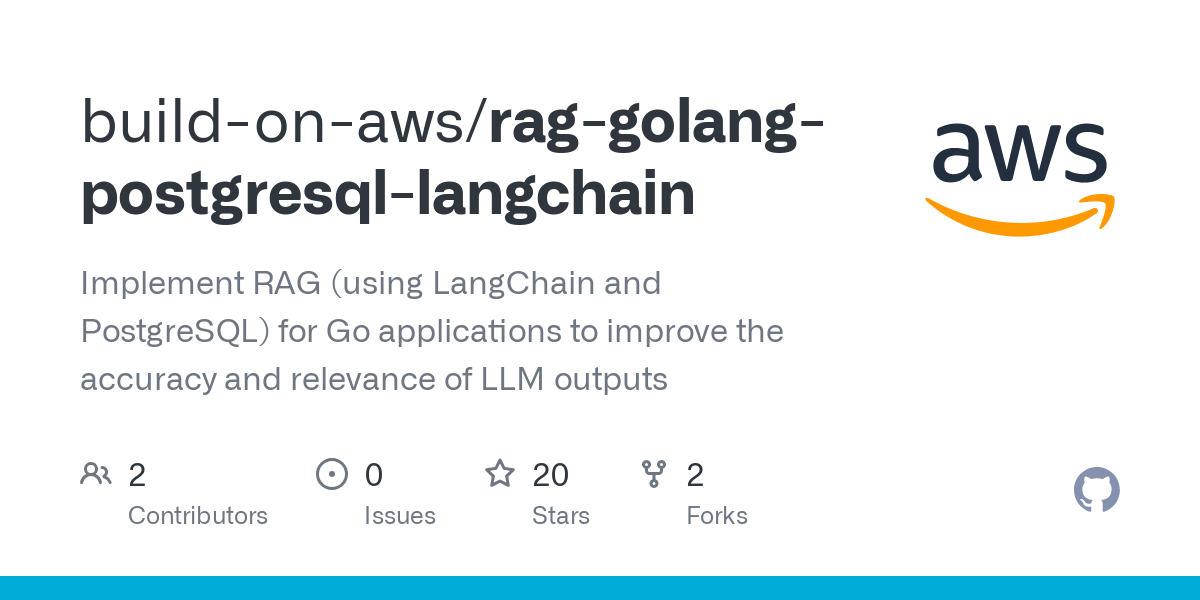 rag golang postgresql 랭체인