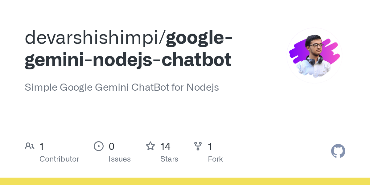 Google Gemini Nodejs 聊天機器人