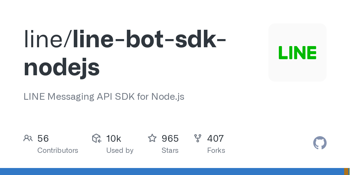 line bot sdk nodejs