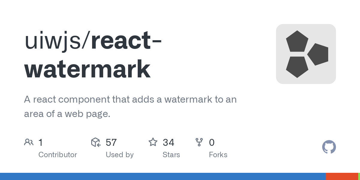 react watermark