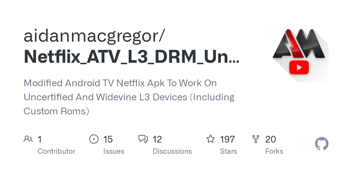 Netflix_ATV_L3_DRM_Uncertified_Mod