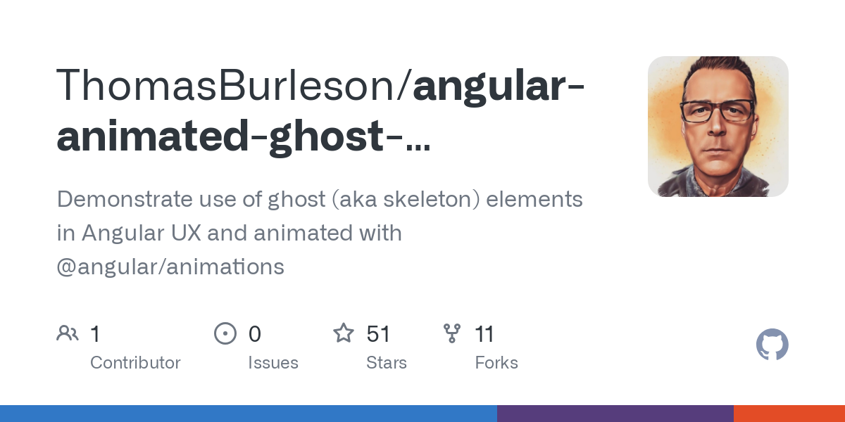 angular animated ghost elements