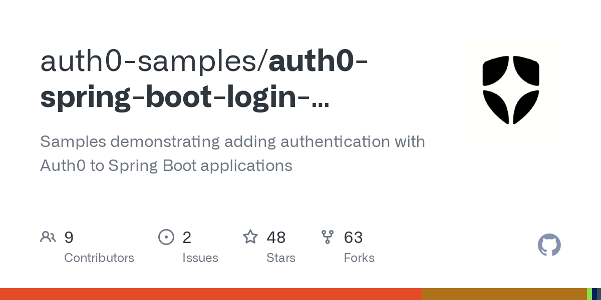 auth0 spring boot login samples