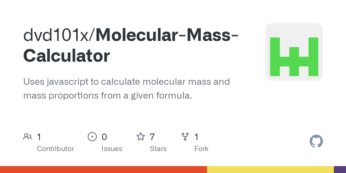 Molecular Mass Calculator