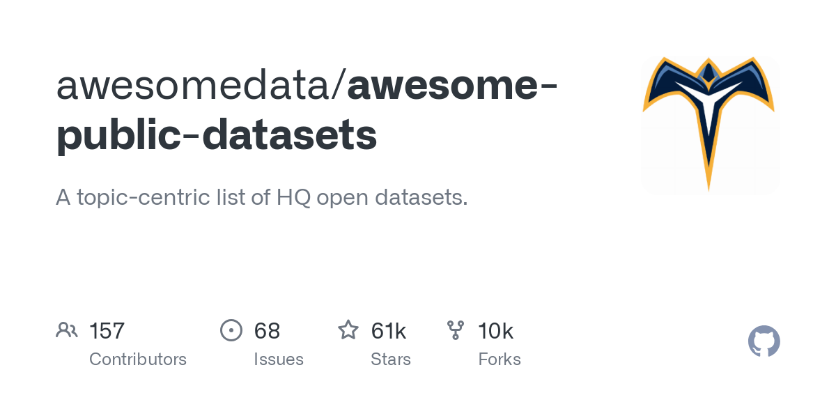 awesome public datasets