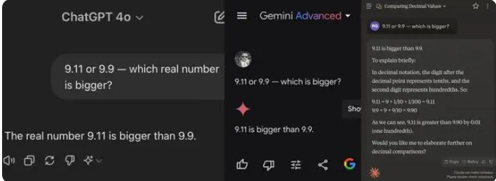 Model besar AI secara kolektif dibatalkan! Mana yang lebih besar, 9.11 atau 9.9? Sisi Gelap Bulan menanggapi model besar yang mengatakan 9.11 lebih besar dari 9.9