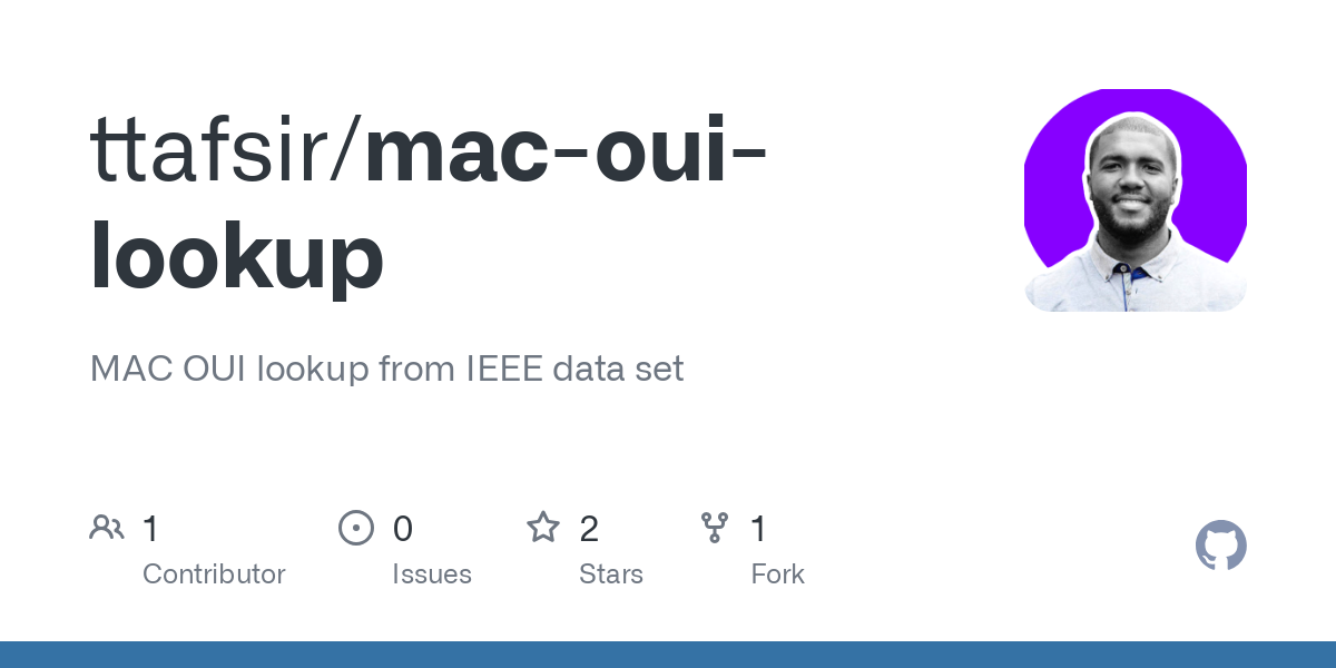 mac oui lookup