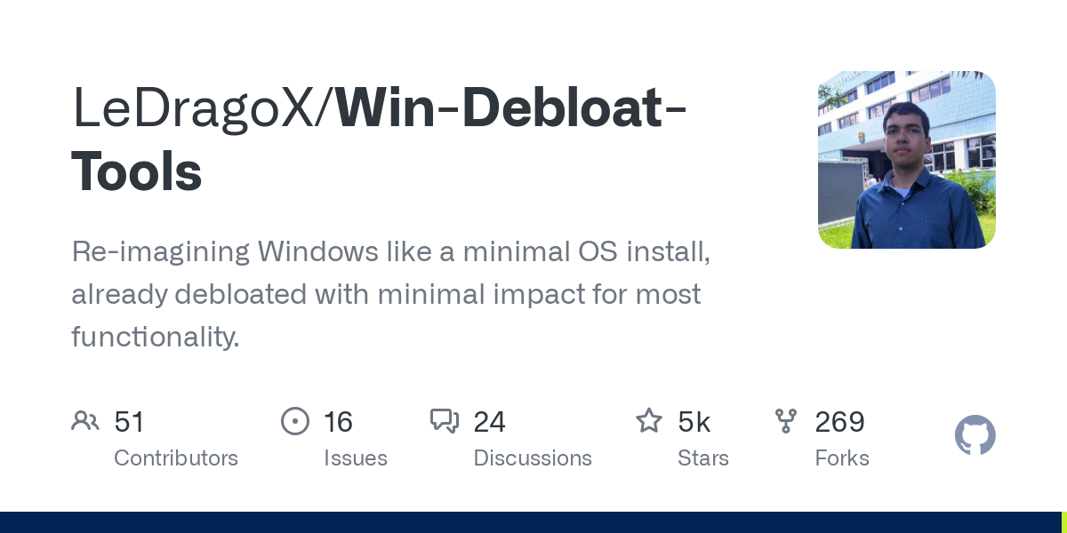 Win Debloat Tools