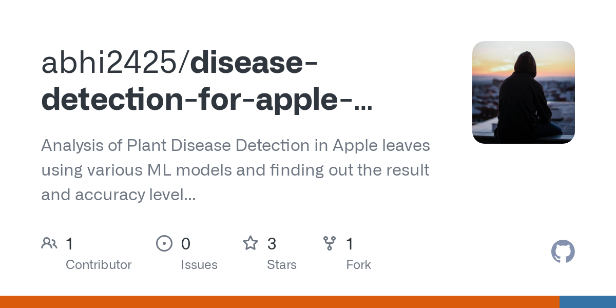 disease detection for apple leaves