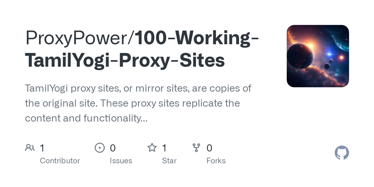 100 Working TamilYogi Proxy Sites