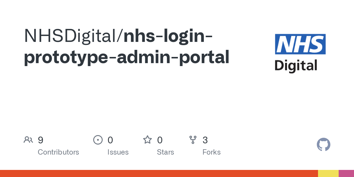 nhs login prototype admin portal