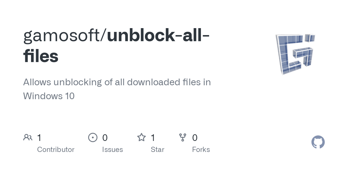 unblock all files