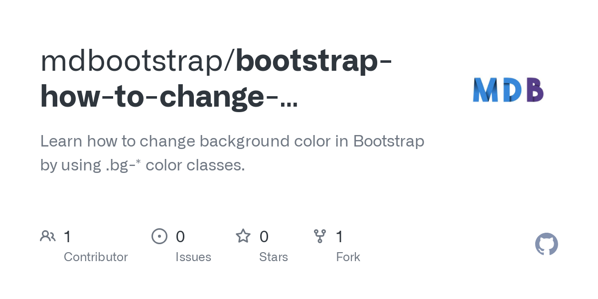 bootstrap how to change background color